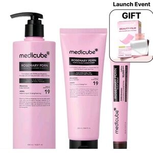 Medicube Rosemary PDRN Pink Hair Thickening Shampoo & Conditioner Set